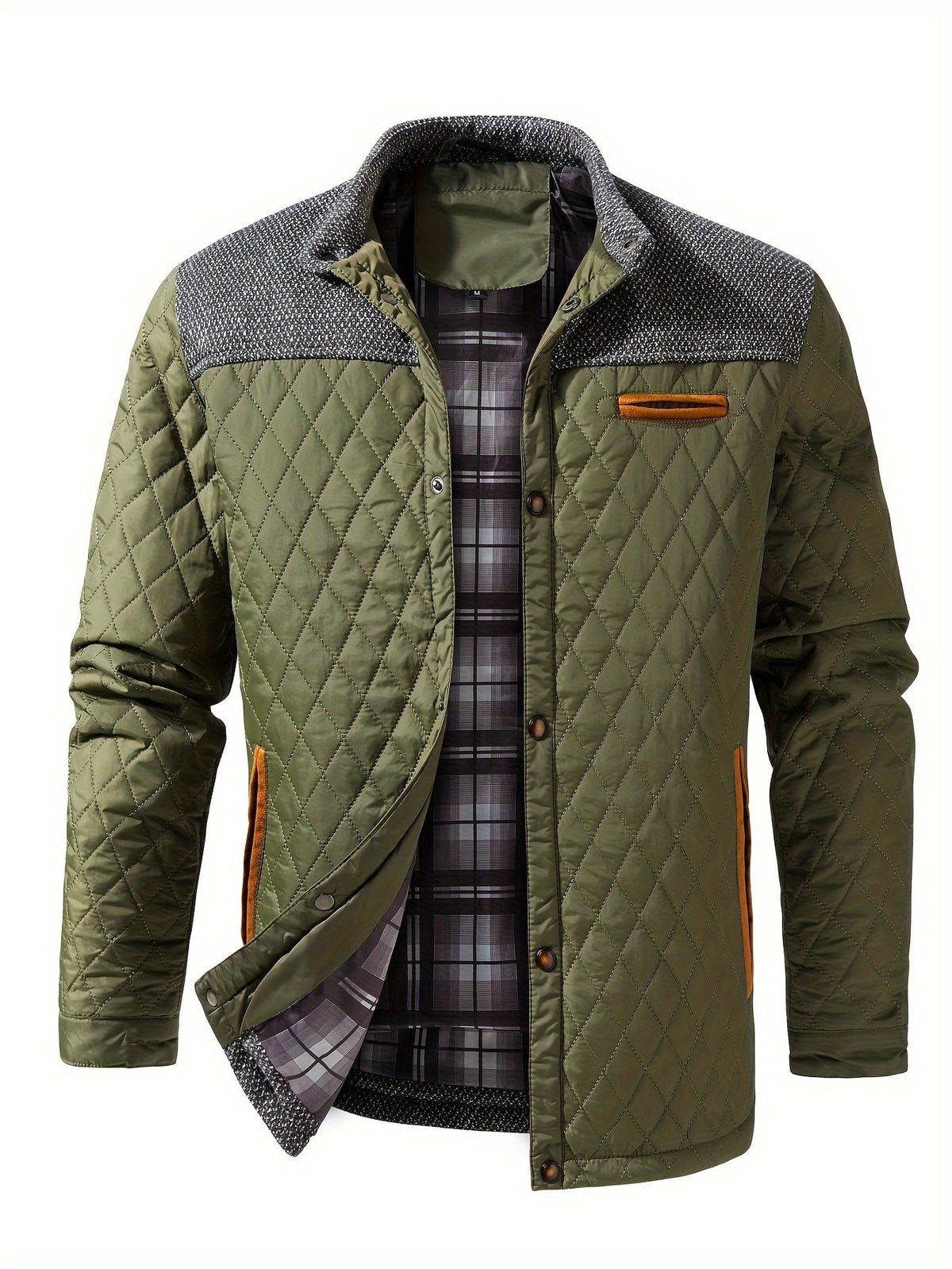 Harper & Wells Men's Gideon Quilted Stand-Collar Jacket