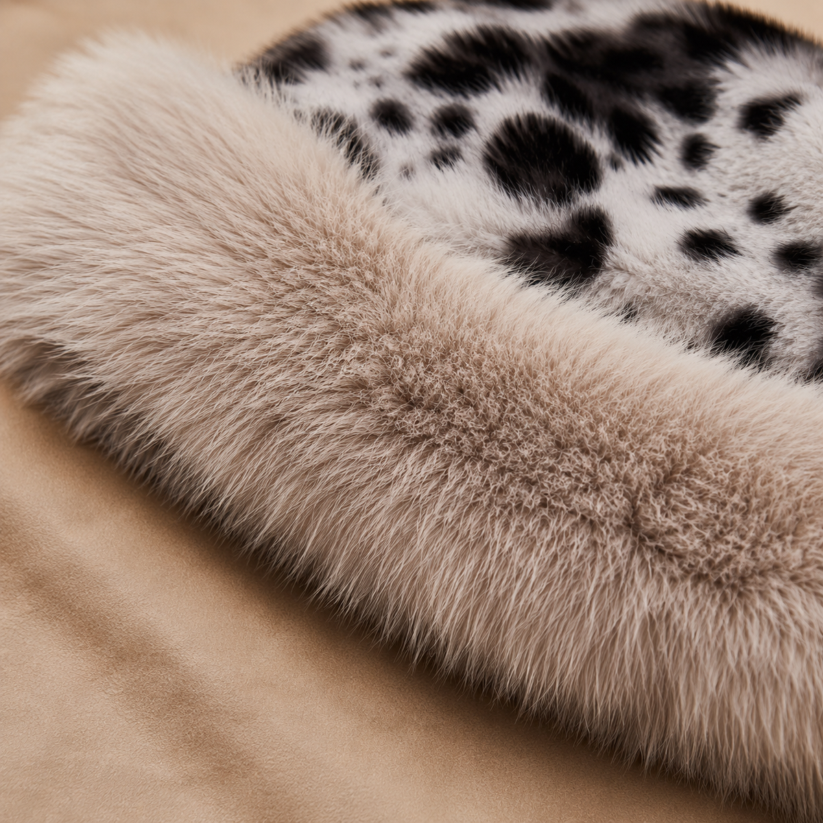 Unisex Cleo Leopard Fur Hat