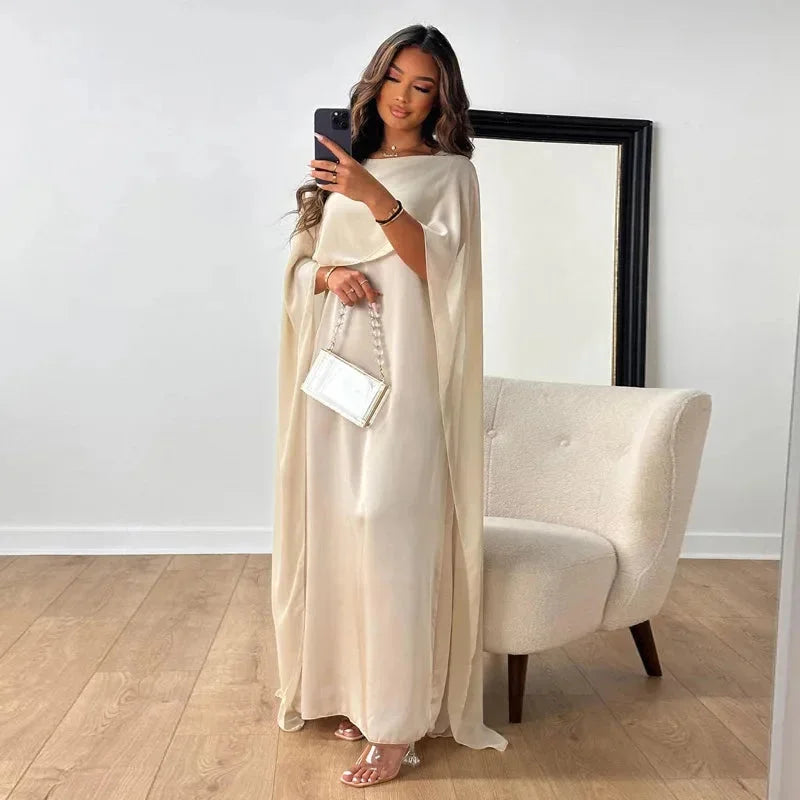 Lily Women's Cape Maxi Dress Wedding Guest Formal Gown