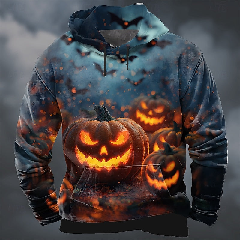 Harper & Wells Barnaby Halloween Pumpkin Print Hoodie