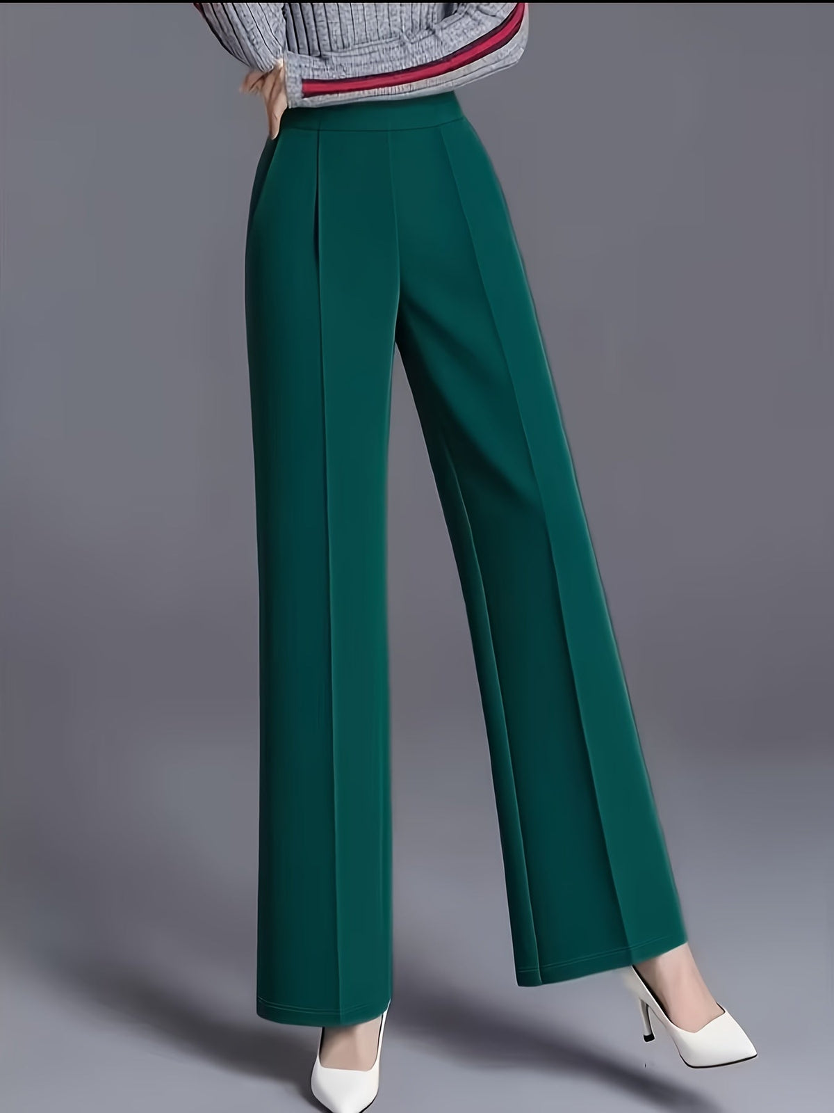 Haven Beck Women's Claudia High-Waisted Wide-Leg Pants