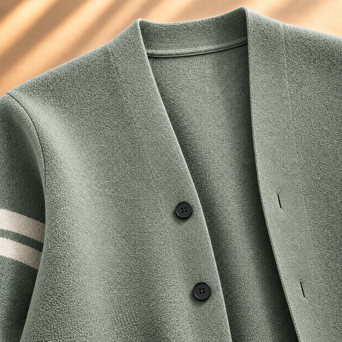 Unisex Hudson Varsity Stripe Cardigan Knit