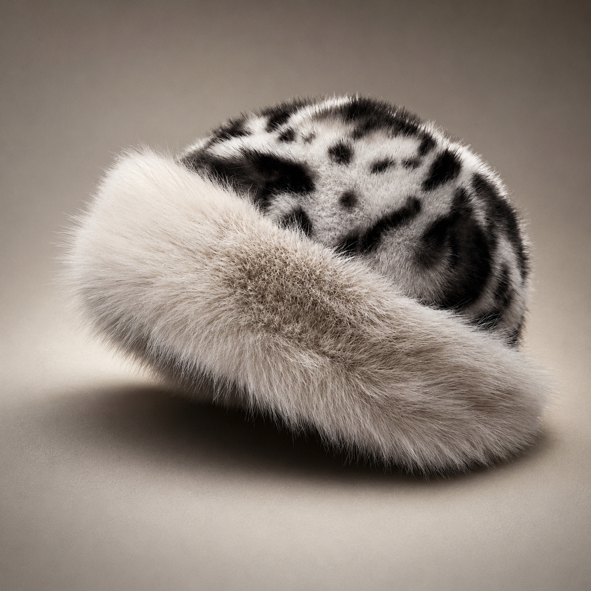 Unisex Cleo Leopard Fur Hat