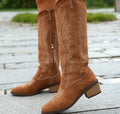 Women's Knee-High Cowboy Boots Block Heel