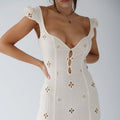 The Hills Nashville Brooklyn Fitted Mermaid Wedding Guest Dress White