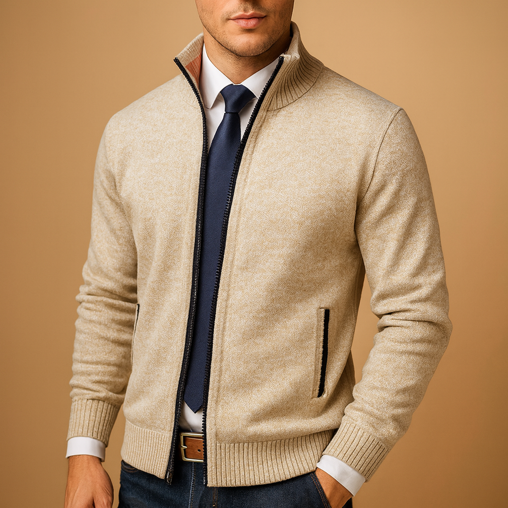 Men's Nathan Zip-Up Cardigan Sweater