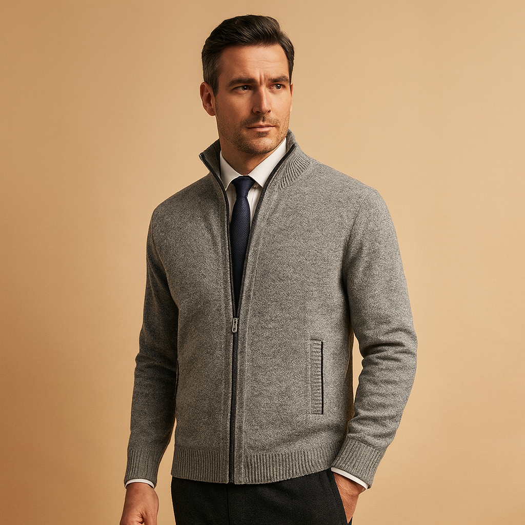 Men's Nathan Zip-Up Cardigan Sweater