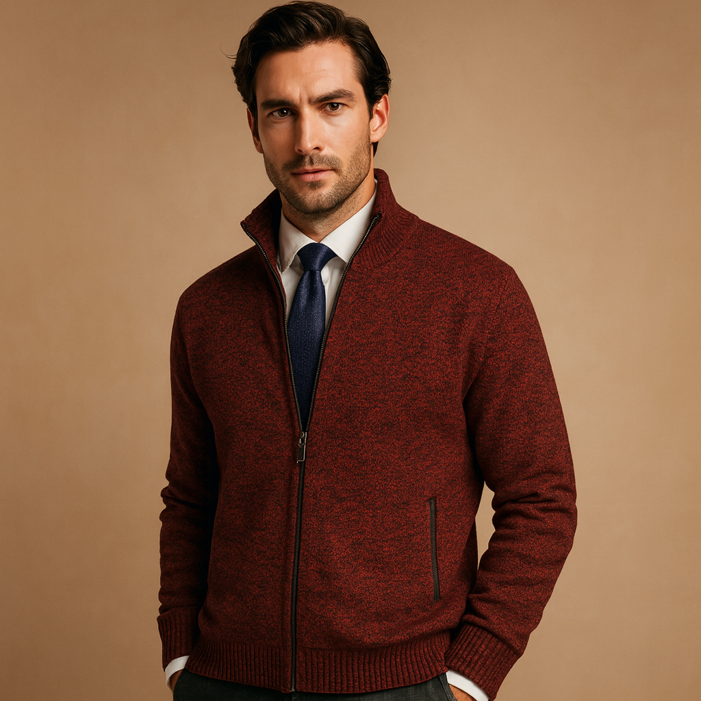 Men's Nathan Zip-Up Cardigan Sweater