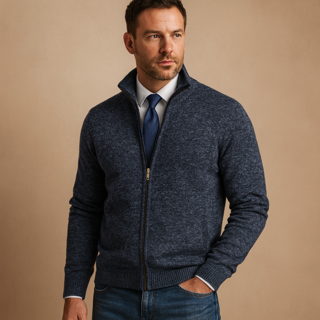 Men's Nathan Zip-Up Cardigan Sweater