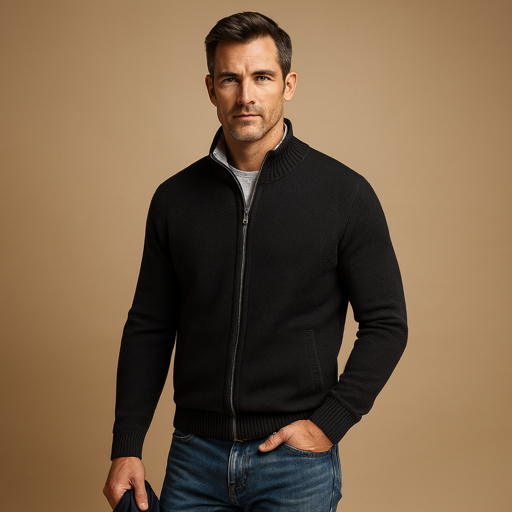 Men's Nathan Zip-Up Cardigan Sweater