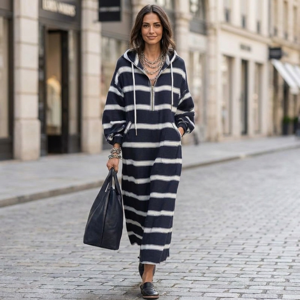 Women's Nolana Half Zip Hoodie Dress