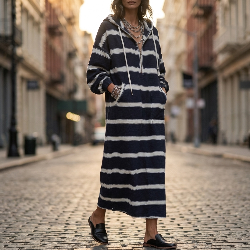 Women's Nolana Half Zip Hoodie Dress