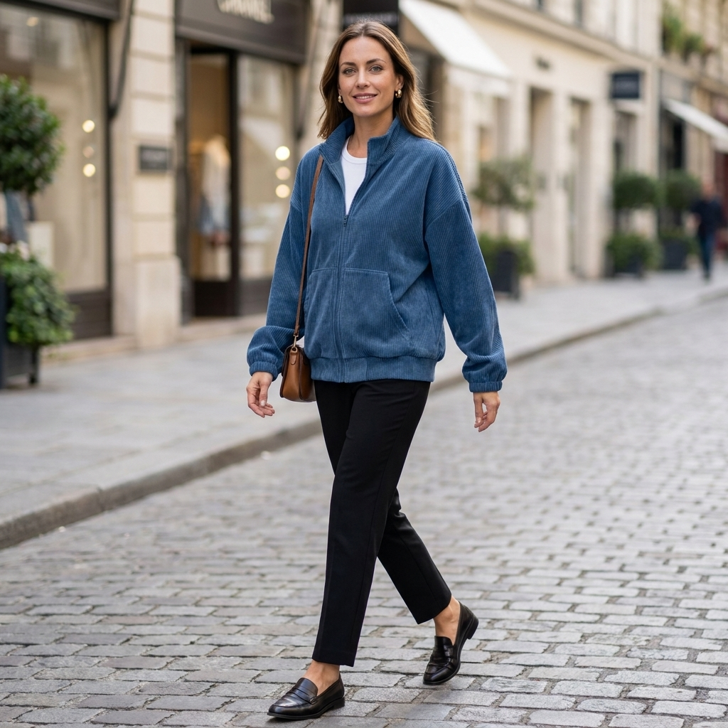 Women's Corduroy Zip Jacket
