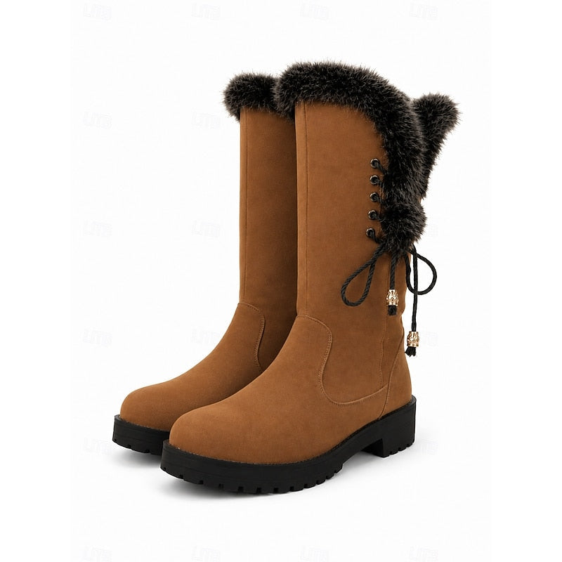 Harper & Wells Women's Adriana Fur-Trimmed Knee Boots