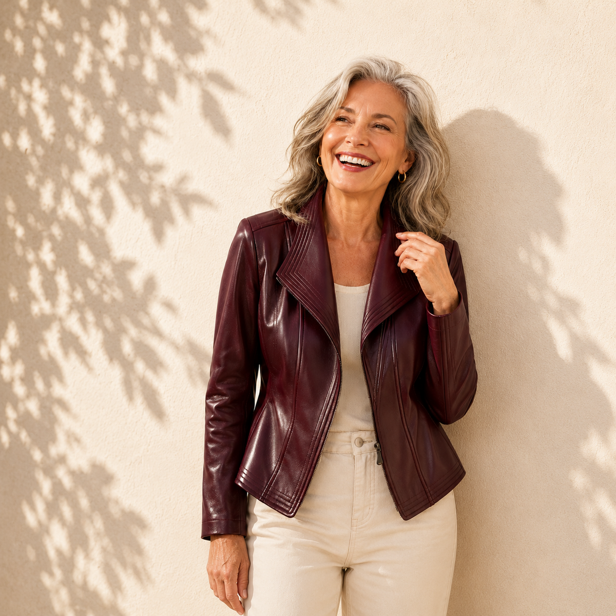 Unisex Francesca Leather Jacket Sheepskin