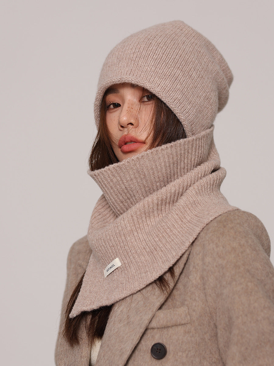 Wool Beanie and Snood Set