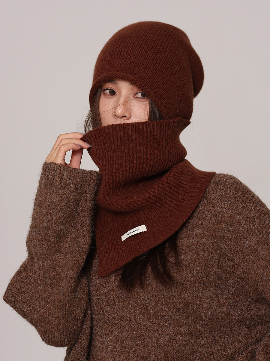 Wool Beanie and Snood Set
