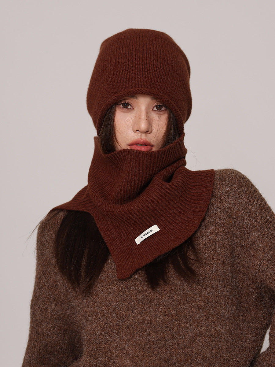 Wool Beanie and Snood Set