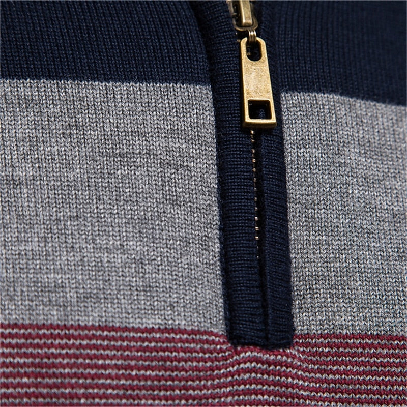 Haven Beck Men's Gerald Quarter Zip Knit Sweater