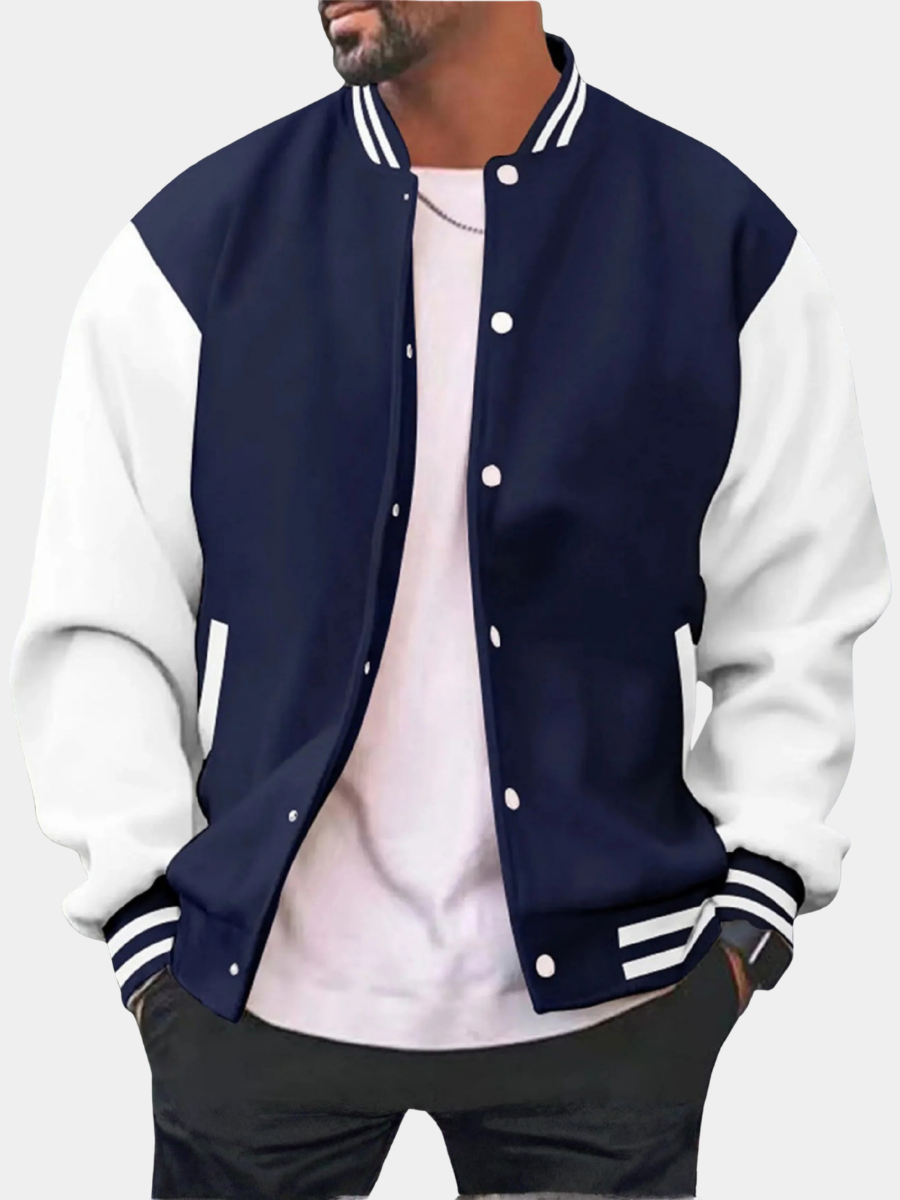 Men's Graceful Poised Understated Bomber Jacket