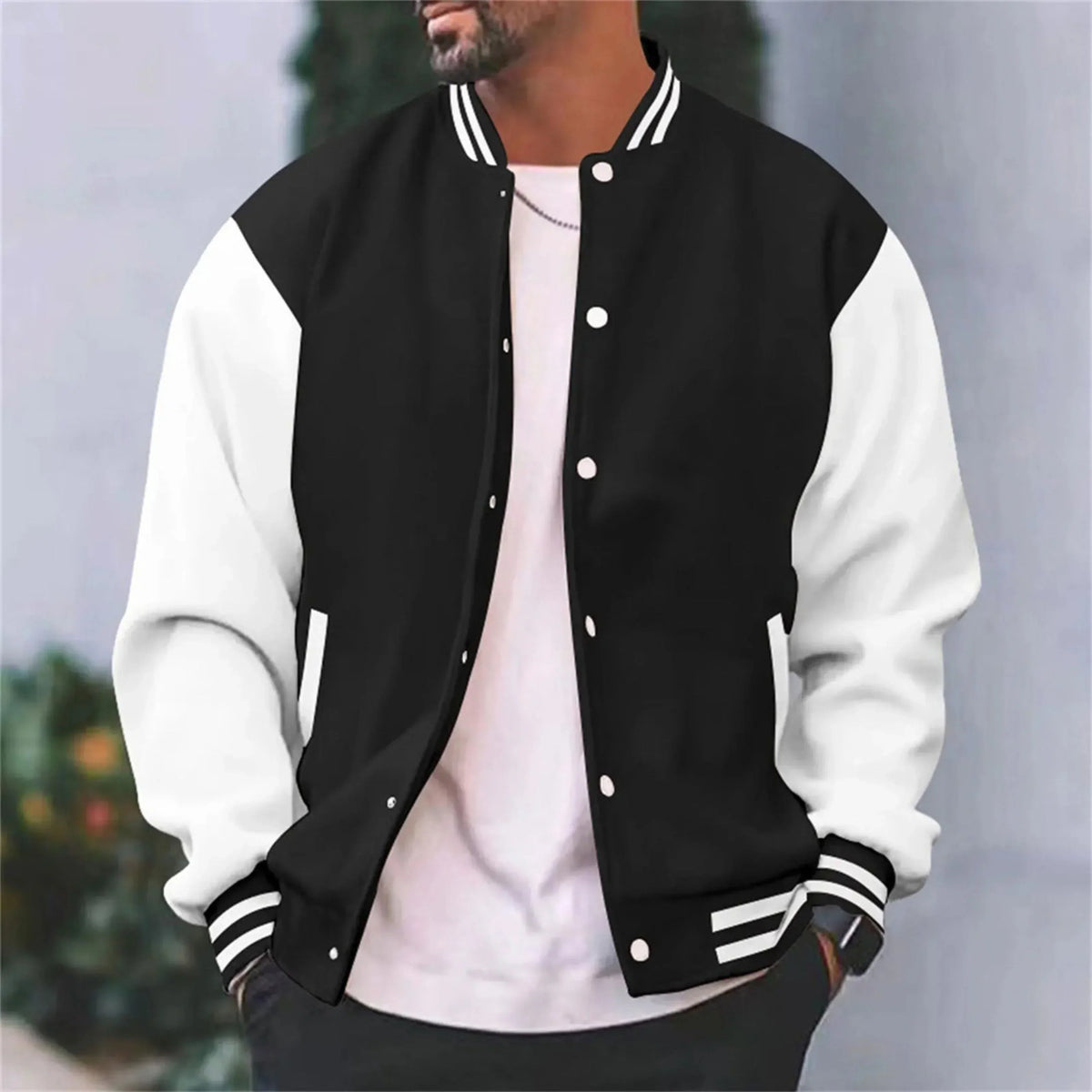 Men's Graceful Poised Understated Bomber Jacket