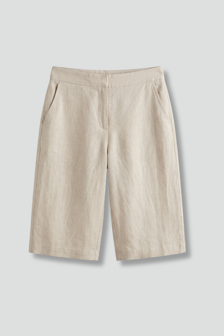 Mayberry Octavia Women's High Waisted Knee Length Casual Shorts