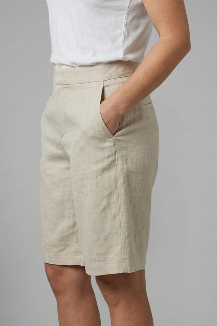 Mayberry Octavia Women's High Waisted Knee Length Casual Shorts