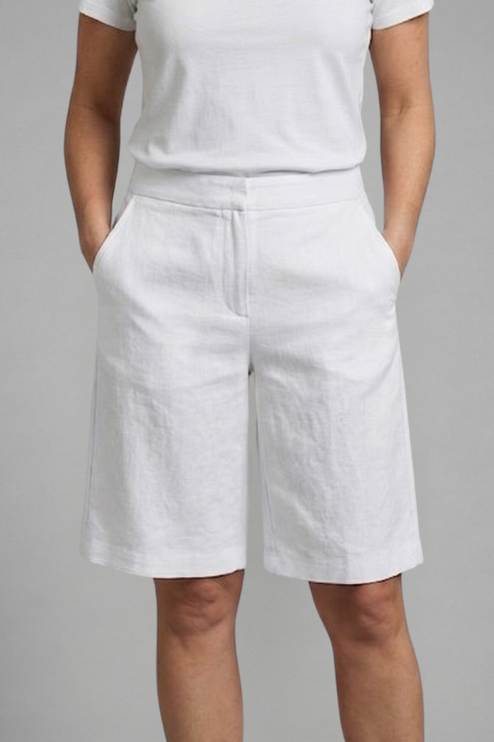 Mayberry Octavia Women's High Waisted Knee Length Casual Shorts