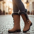Harper & Wells Women's Adriana Fur-Trimmed Knee Boots