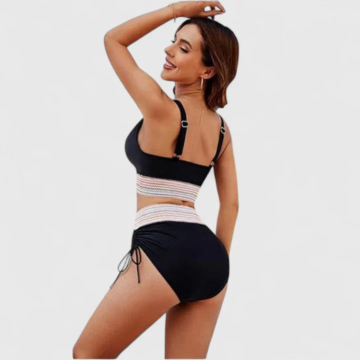 Jayzelliah Elegant High-Waisted Bikini Set with Tummy Control