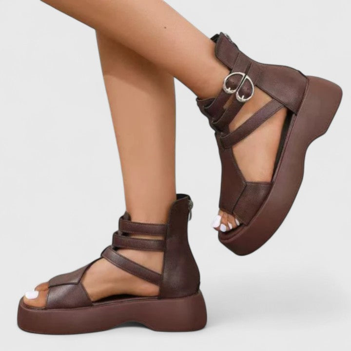 The Hills Nashville Ivana Orthopedic Sandals Multi-Strap Platform