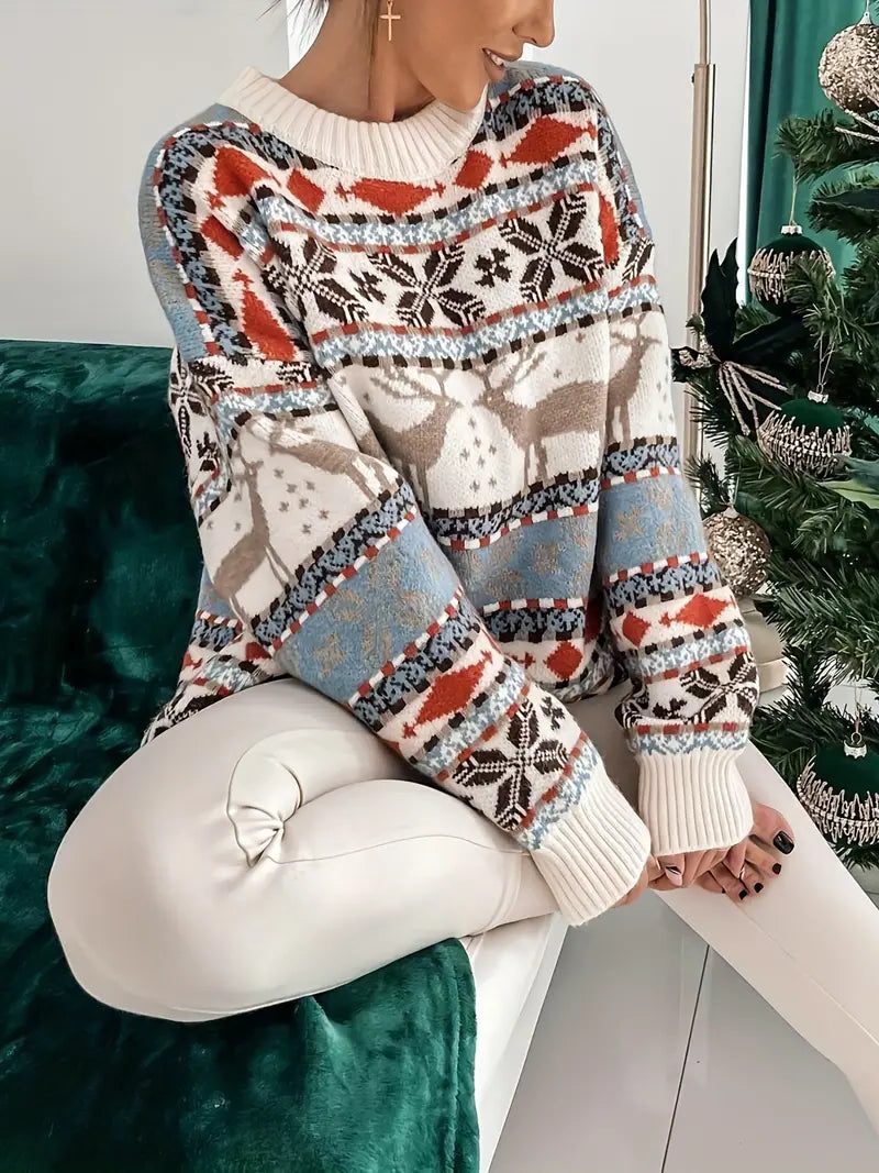 Women's Teagan Christmas Crew Neck Jumper