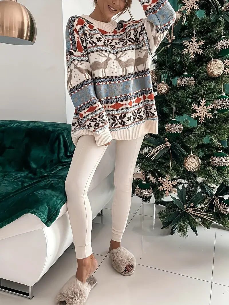 Women's Teagan Christmas Crew Neck Jumper
