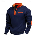 Harper & Wells Men's Keith Quarter Zip Colour Block Pullover