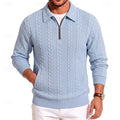 Harper & Wells Men's Chase Textured Quarter Zip Sweater