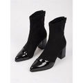 Harper & Wells Women's Beatrix Cap-Toe Chunky Heel Ankle Boots