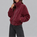 Women's Oversized Cropped Bomber Jacket