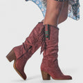 Women's Structured Suede Cowboy Boot