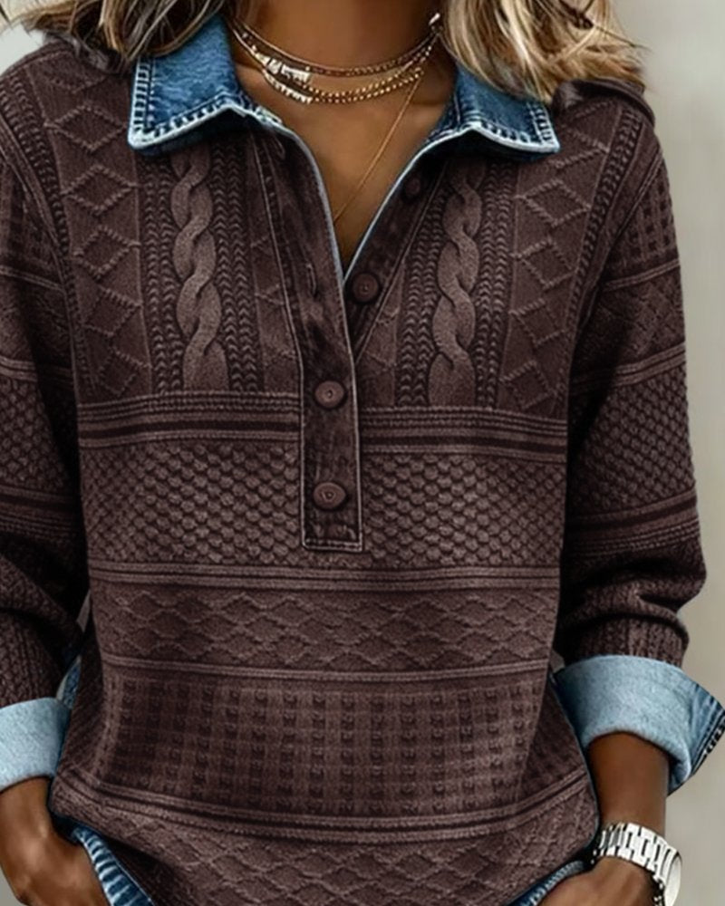 Haven Beck Women's Emma Cable-Knit Pullover Sweater