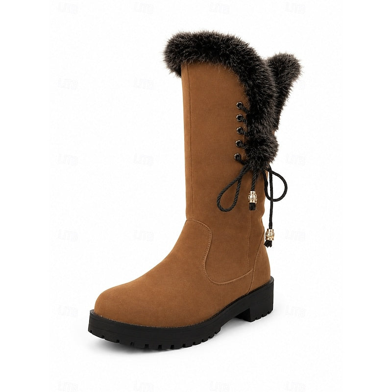Harper & Wells Women's Adriana Fur-Trimmed Knee Boots